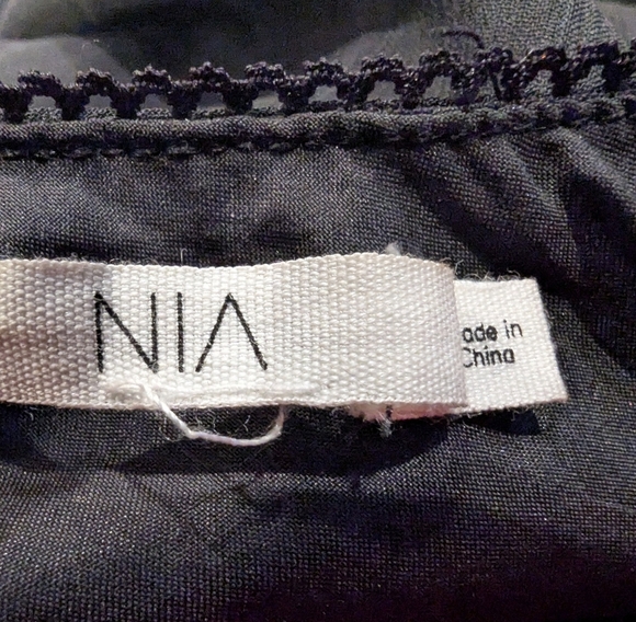 Anthropologie NIA Black sheer maxi skirt, lined with bow detail Size S - Picture 10 of 12